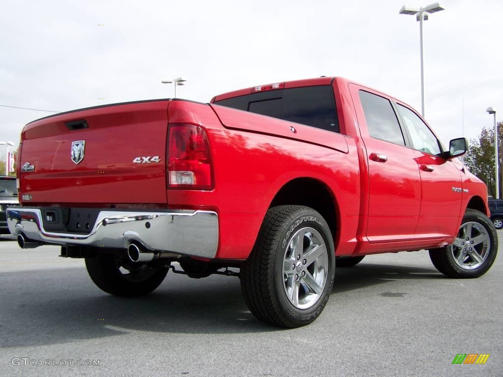 2009 Ram 1500 Big Horn Edition Crew Cab 4x4 - Flame Red / Dark Slate/Medium Graystone photo #8