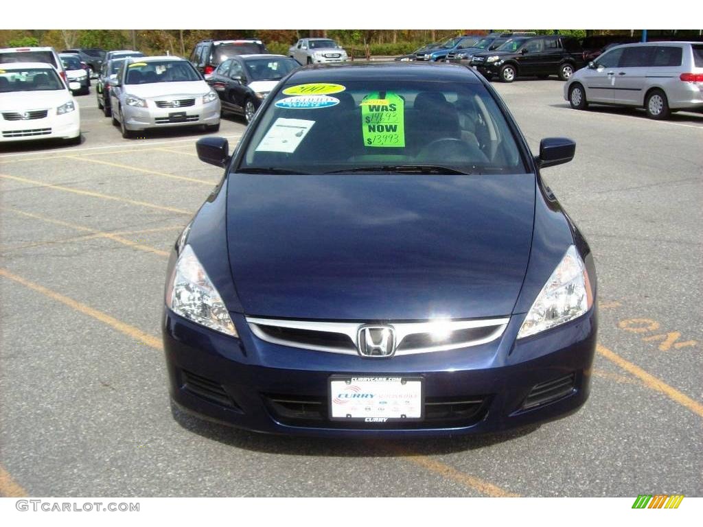 2007 Accord LX Sedan - Royal Blue Pearl / Gray photo #3