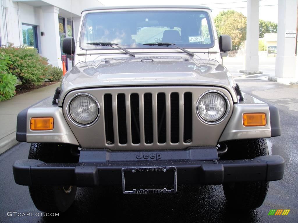 2004 Wrangler X 4x4 - Light Khaki Metallic / Khaki photo #2