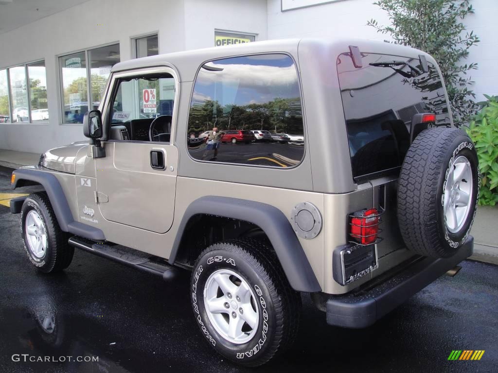 2004 Wrangler X 4x4 - Light Khaki Metallic / Khaki photo #4