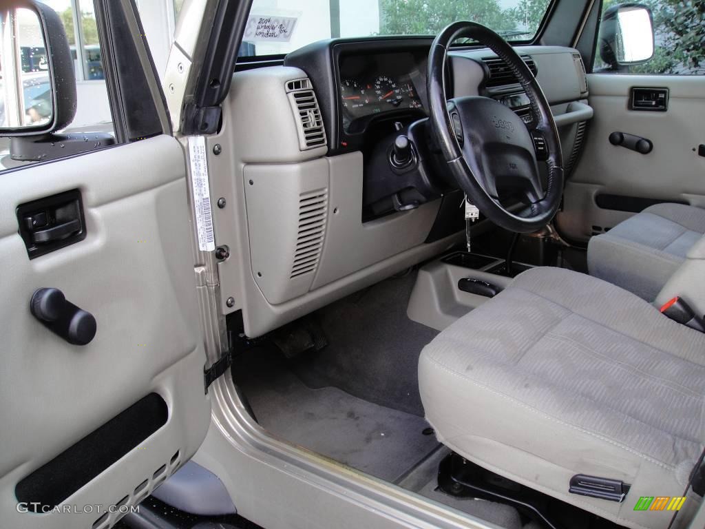 2004 Wrangler X 4x4 - Light Khaki Metallic / Khaki photo #11