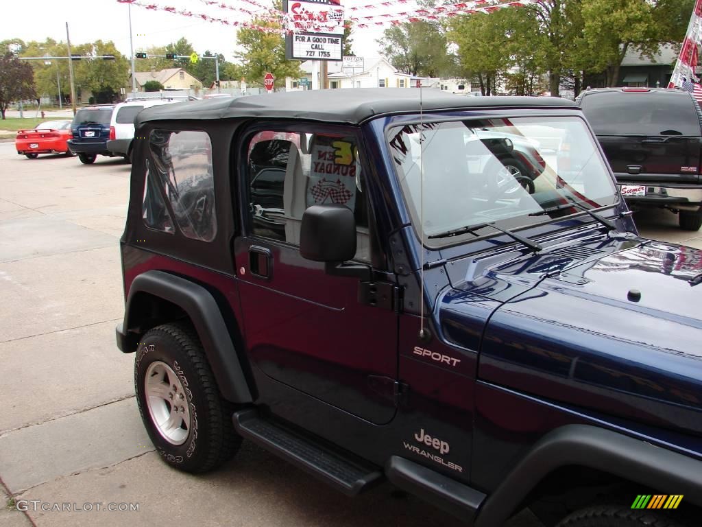 2004 Wrangler Sport 4x4 - Patriot Blue Pearl / Dark Slate Gray photo #11