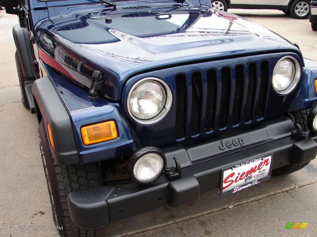 2004 Wrangler Sport 4x4 - Patriot Blue Pearl / Dark Slate Gray photo #12