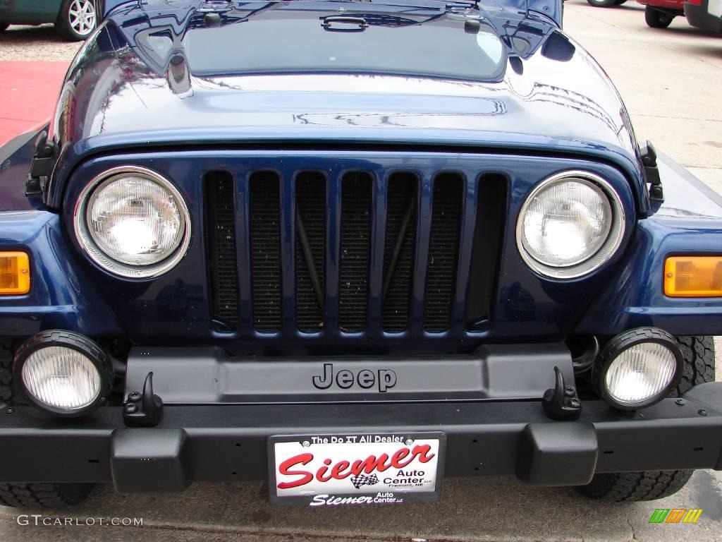 2004 Wrangler Sport 4x4 - Patriot Blue Pearl / Dark Slate Gray photo #15