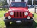 2006 Flame Red Jeep Wrangler Unlimited 4x4  photo #2