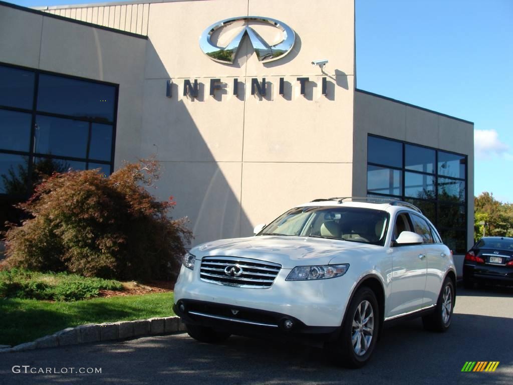 2007 FX 35 AWD - Ivory Pearl / Wheat photo #1