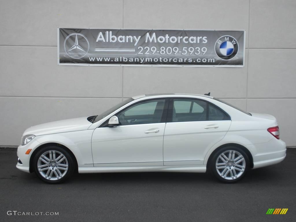 2008 C 300 Sport - Arctic White / Grey/Black photo #1