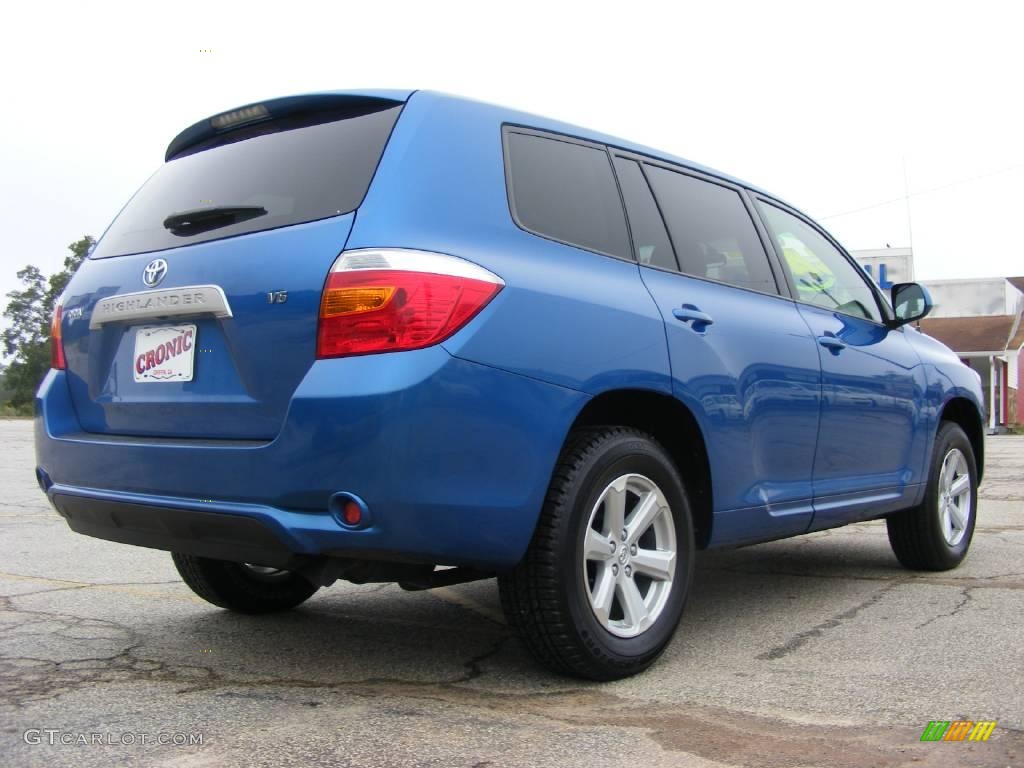 2008 Highlander  - Blue Streak Metallic / Ash Gray photo #6