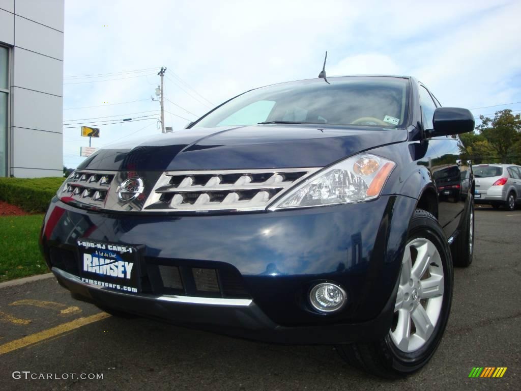 2006 Murano SL AWD - Midnight Blue Pearl / Cafe Latte photo #3