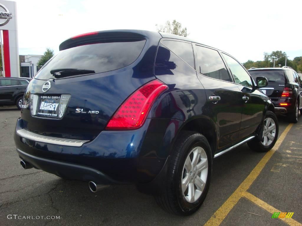 2006 Murano SL AWD - Midnight Blue Pearl / Cafe Latte photo #9