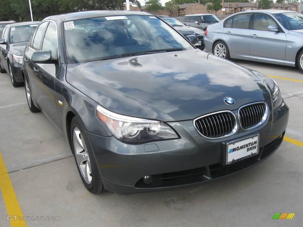 2007 5 Series 525i Sedan - Titanium Grey Metallic / Black photo #1