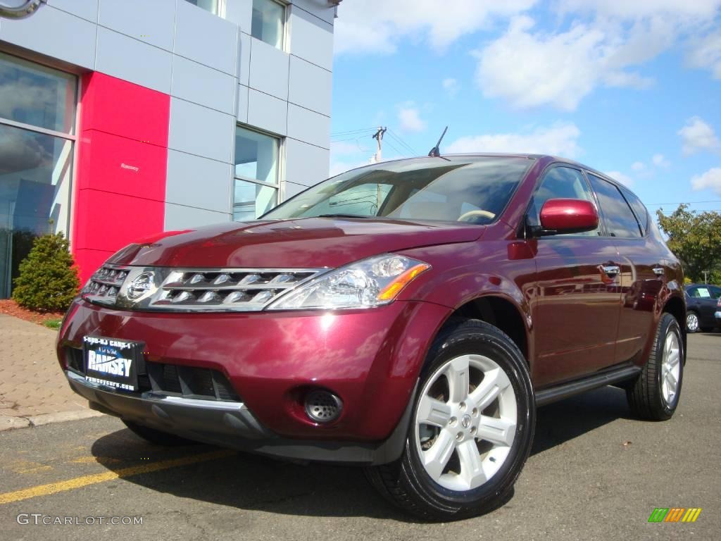 2006 Murano S AWD - Merlot Pearl / Cafe Latte photo #1