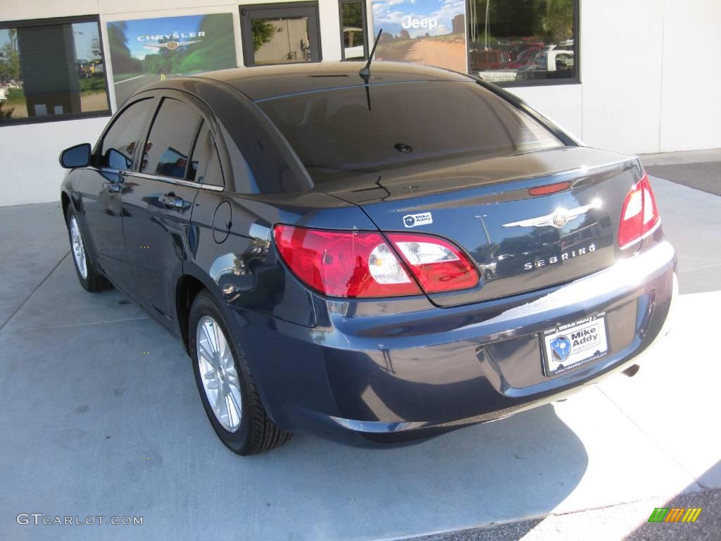 2007 Sebring Sedan - Modern Blue Pearl / Dark Slate Gray/Light Slate Gray photo #3