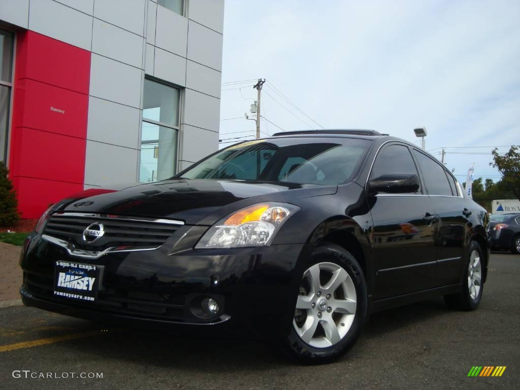 2007 Altima 2.5 SL - Super Black / Charcoal photo #1