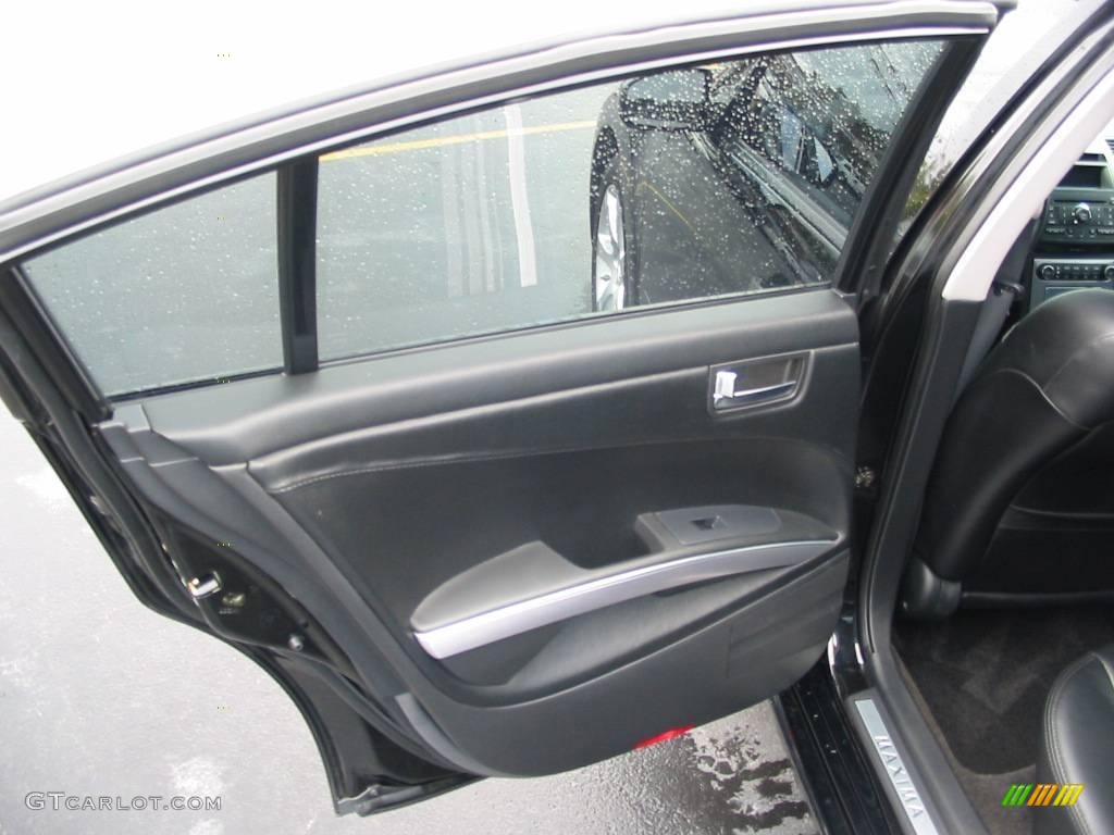 2008 Maxima 3.5 SE - Super Black / Charcoal Black photo #16