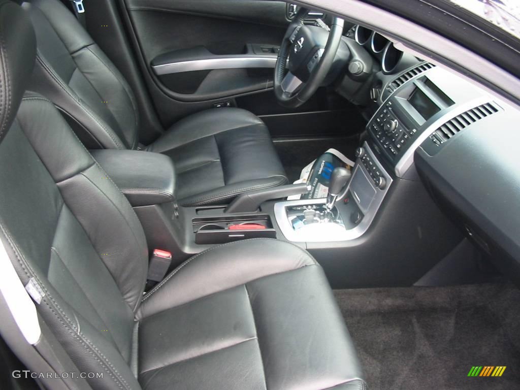 2008 Maxima 3.5 SE - Super Black / Charcoal Black photo #20