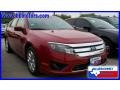 2010 Sangria Red Metallic Ford Fusion SE  photo #4