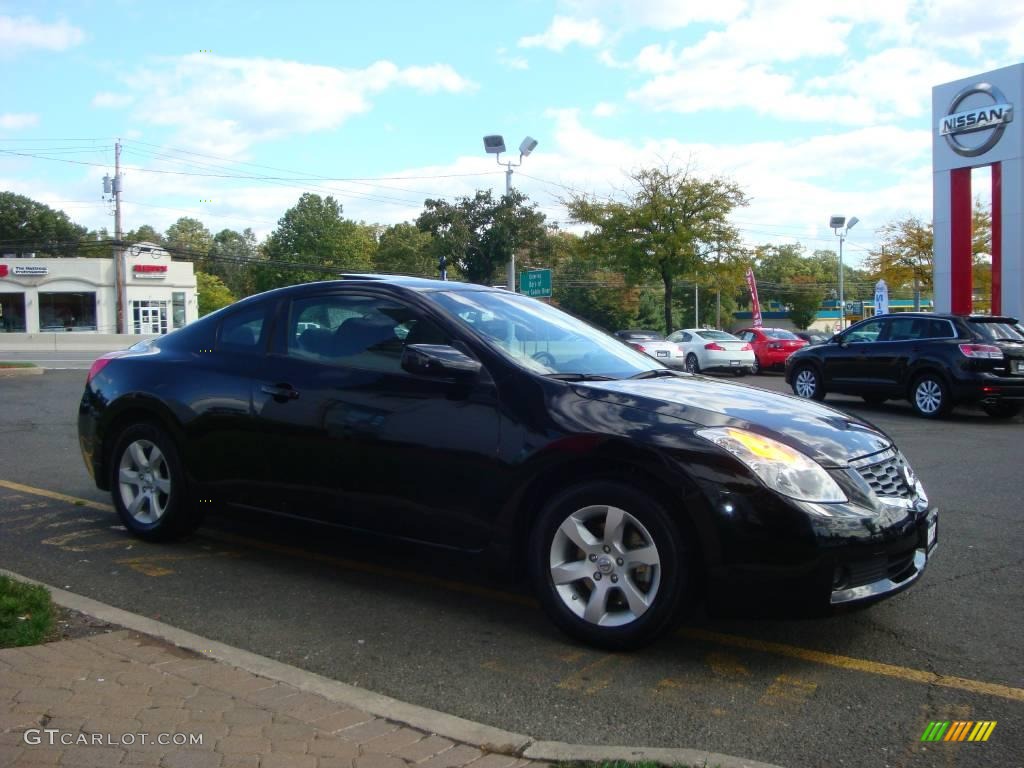 2008 Altima 2.5 S Coupe - Super Black / Charcoal photo #13