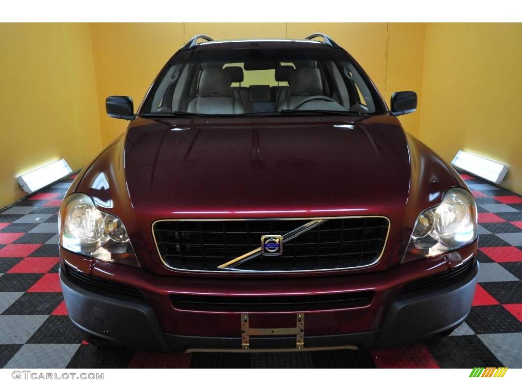 2005 XC90 2.5T AWD - Ruby Red Metallic / Taupe/Light Taupe photo #2