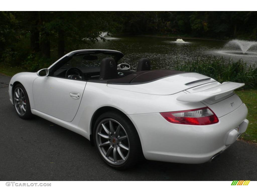 2007 911 Carrera Cabriolet - Carrara White / Natural Leather Cocoa photo #9