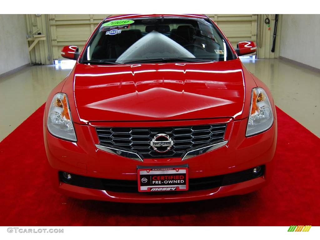 2009 Altima 3.5 SE Coupe - Code Red Metallic / Charcoal photo #13