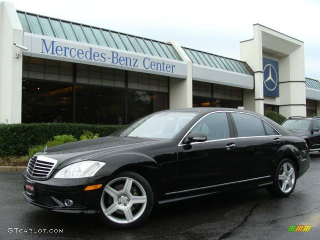 2008 S 550 4Matic Sedan - Black / Black photo #1