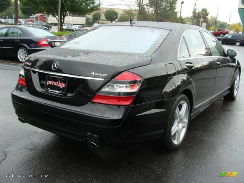 2008 S 550 4Matic Sedan - Black / Black photo #4