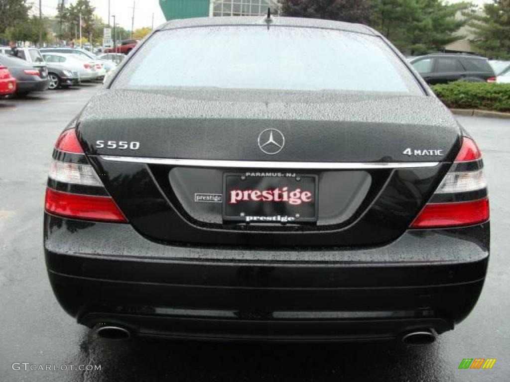 2008 S 550 4Matic Sedan - Black / Black photo #5