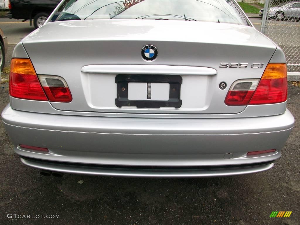 2001 3 Series 325i Coupe - Titanium Silver Metallic / Black photo #6