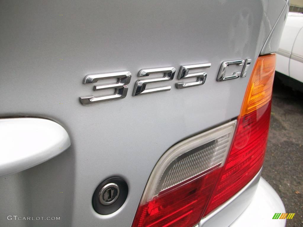 2001 3 Series 325i Coupe - Titanium Silver Metallic / Black photo #7
