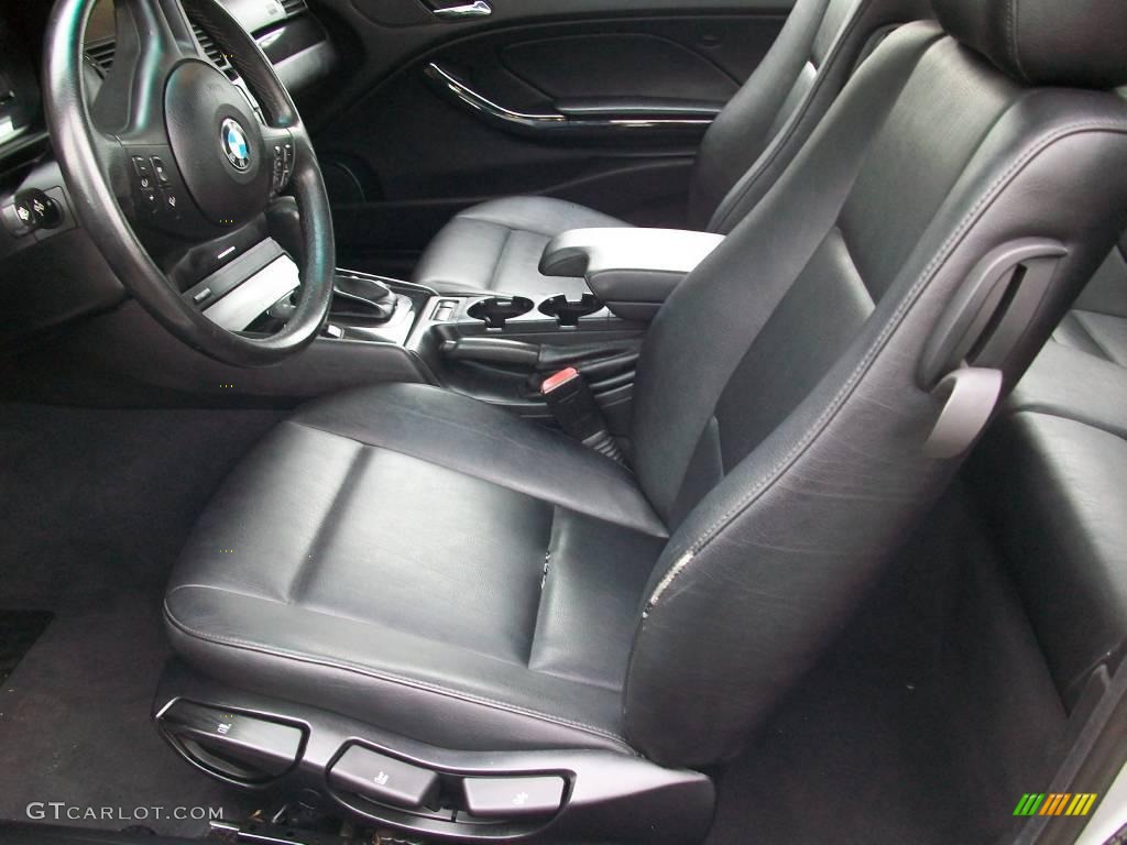 2001 3 Series 325i Coupe - Titanium Silver Metallic / Black photo #10