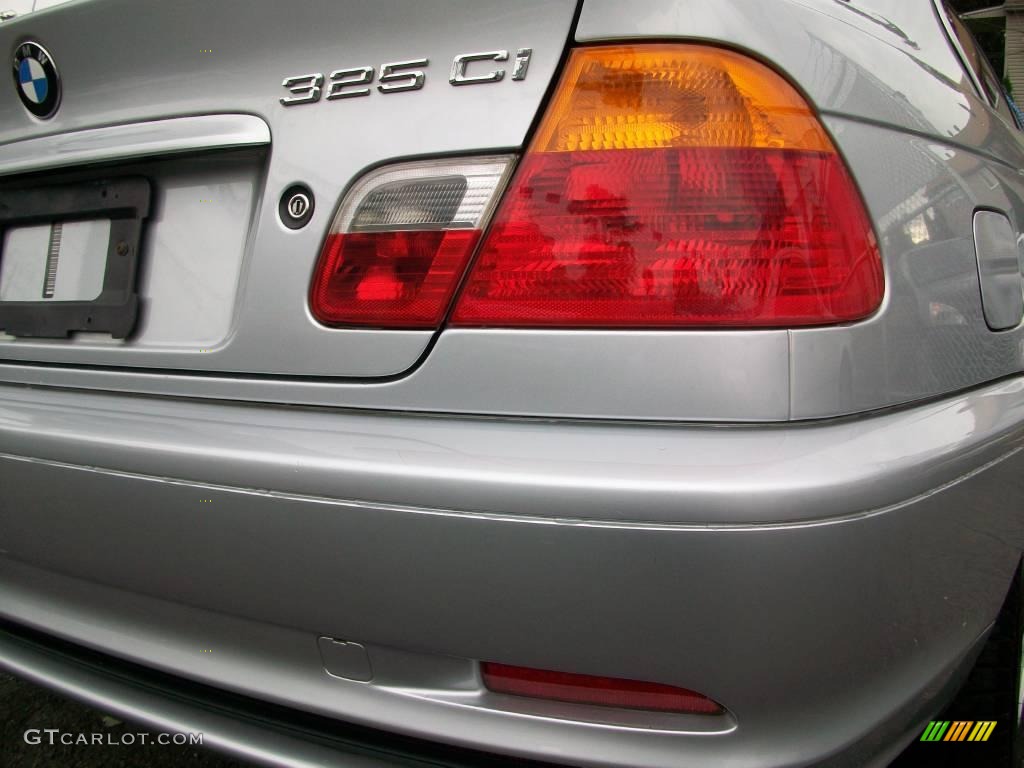 2001 3 Series 325i Coupe - Titanium Silver Metallic / Black photo #32