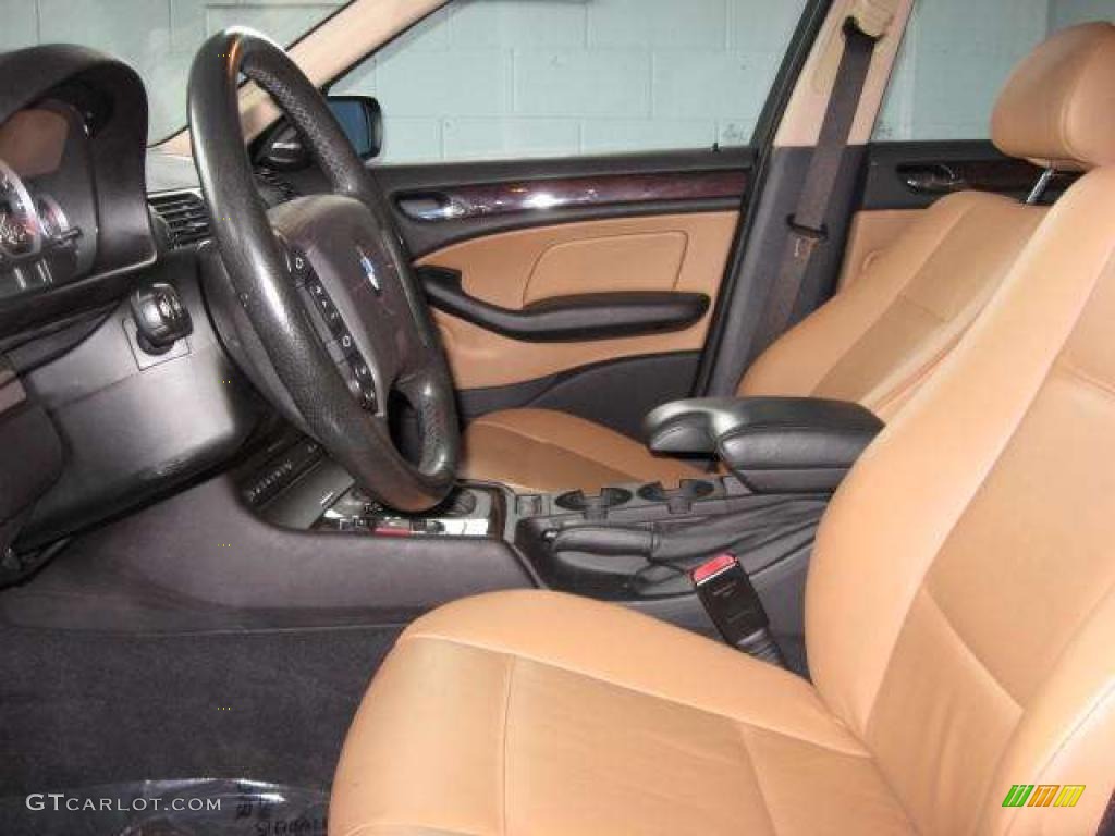 2004 3 Series 330xi Sedan - Jet Black / Sand photo #16