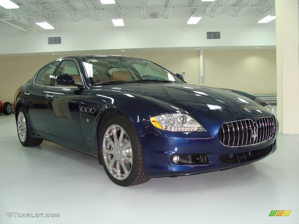 2009 Quattroporte S - Blu Oceano (Blue) / Cuoio photo #1