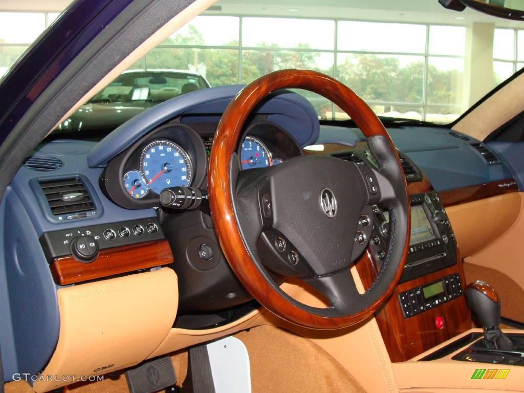 2009 Quattroporte S - Blu Oceano (Blue) / Cuoio photo #10