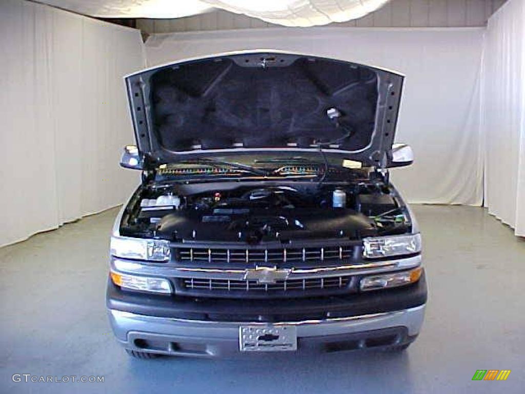 2002 Silverado 1500 Extended Cab - Light Pewter Metallic / Graphite Gray photo #4