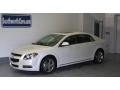 White Diamond Tricoat - Malibu LT Sedan Photo No. 1