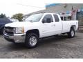 2009 Summit White Chevrolet Silverado 2500HD LTZ Extended Cab 4x4  photo #1