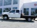 2009 Bright White Dodge Ram 3500 SLT Quad Cab 4x4 Dually  photo #2