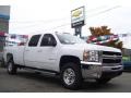 2009 Summit White Chevrolet Silverado 3500HD LTZ Crew Cab 4x4  photo #3