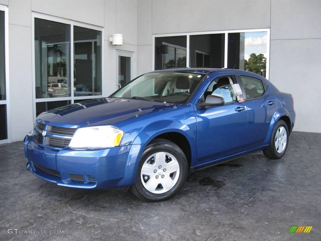 2010 Avenger SXT - Deep Water Blue Pearl / Dark Slate Gray photo #1