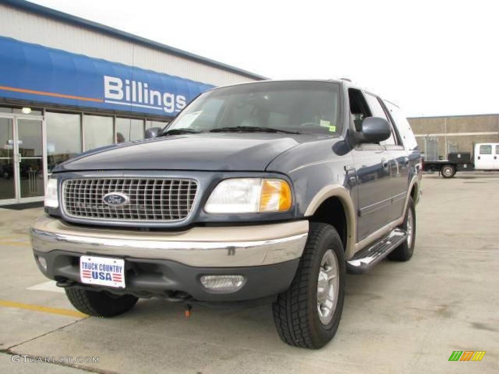 1999 Expedition XLT 4x4 - Medium Wedgewood Blue Metallic / Medium Graphite photo #2