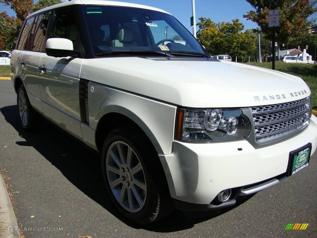 2010 Range Rover Supercharged - Alaska White / Ivory White/Jet Black photo #5
