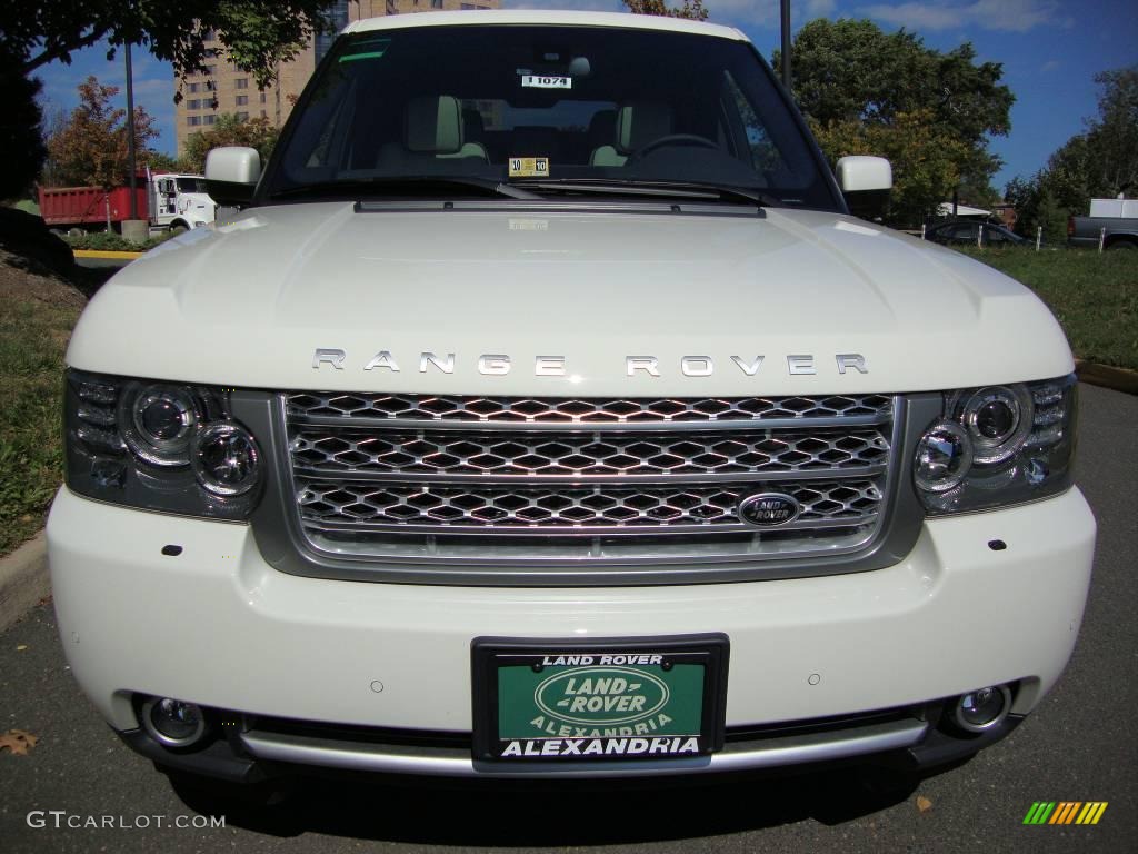 2010 Range Rover Supercharged - Alaska White / Ivory White/Jet Black photo #6
