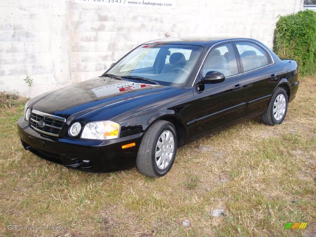 2004 Optima LX - Black / Gray photo #2