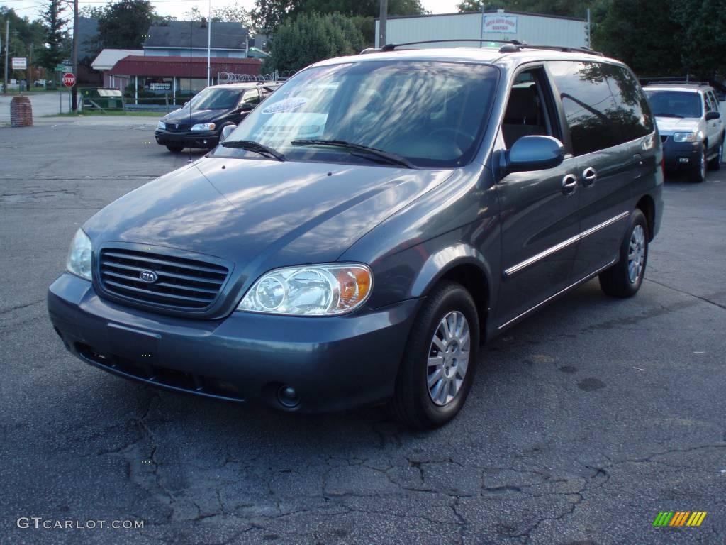 2002 Sedona LX - Misty Blue / Gray photo #8