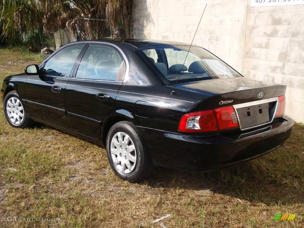 2004 Optima LX - Black / Gray photo #4
