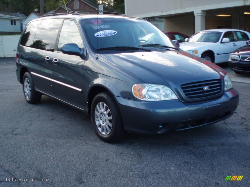 2002 Sedona LX - Misty Blue / Gray photo #10