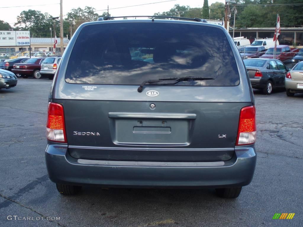2002 Sedona LX - Misty Blue / Gray photo #12