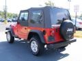 2000 Flame Red Jeep Wrangler SE 4x4  photo #4